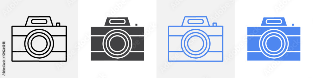 camera icon vector set use for web camera icon vector set use for web
