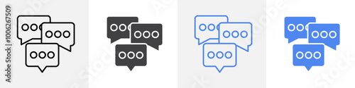 chat icon vector set use for web