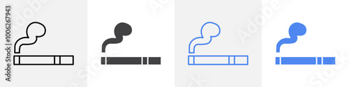 cigeratte icon vector set use for web