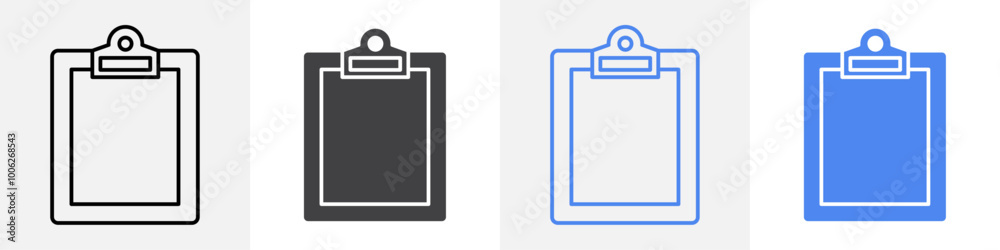 clipboard icon vector set use for web clipboard icon vector set use for web