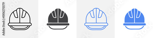 construction helmet icon vector set use for web