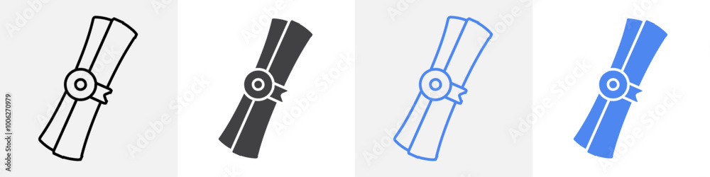 degree icon vector set use for web degree icon vector set use for web