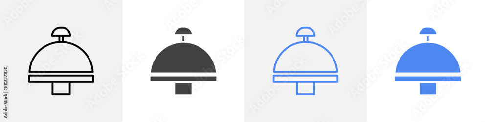 desk bell icon vector set use for web desk bell icon vector set use for web
