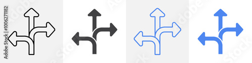 direction icon vector set use for web