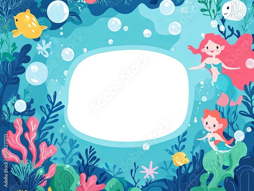 Underwater concept invitation template