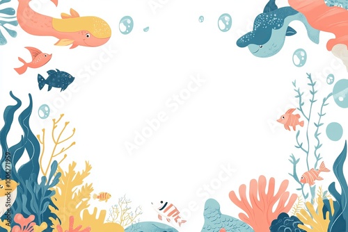Underwater concept invitation template