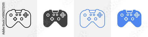 game console icon vector set use for web