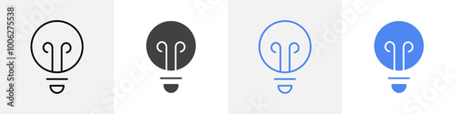 lamp icon vector set use for web