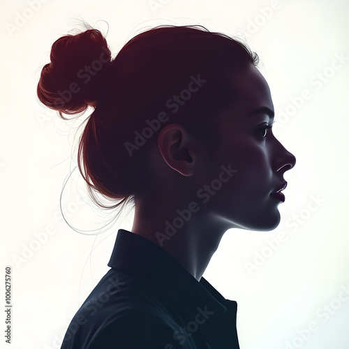 silhouette of a woman