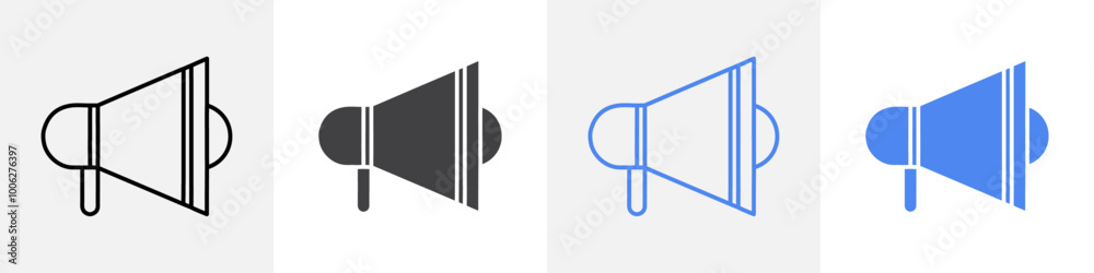 loud speaker icon vector set use for web loud speaker icon vector set use for web