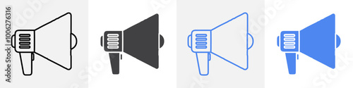 loud speaker icon vector set use for web