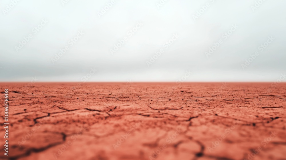 Obraz premium Martian Surface Conceptualization for Terraforming Ideas