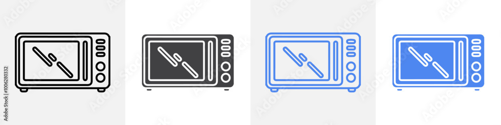 oven icon vector set use for web oven icon vector set use for web