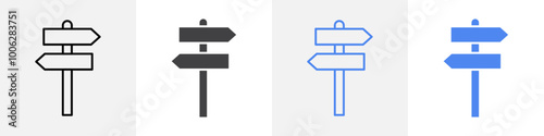 signboard icon vector set use for web