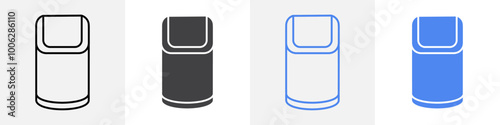 trash can icon vector set use for web