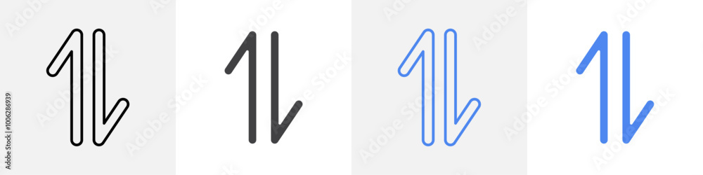 up down arrow icon vector set use for web up down arrow icon vector set use for web