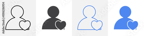 user like icon vector set use for web