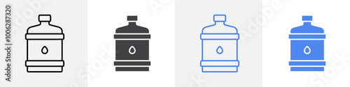 water gallon icon vector set use for web