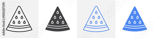 watermelon icon vector set use for web