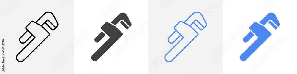 wrench icon vector set use for web wrench icon vector set use for web