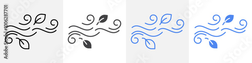 wind icon vector set use for web