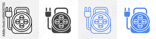 wire extension icon vector set use for web