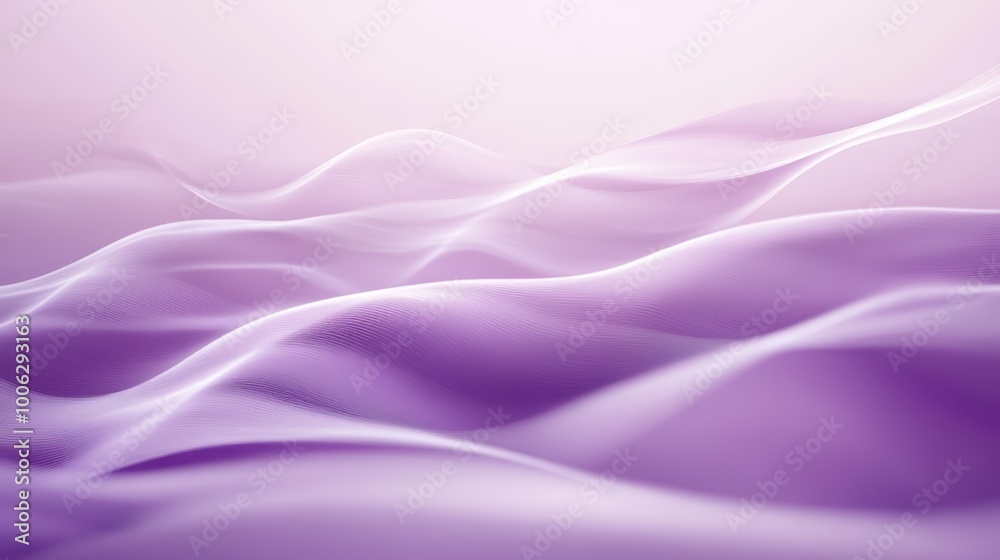 Obraz premium Ethereal Purple Waves: Abstract Minimalist Background with Subtle Texture