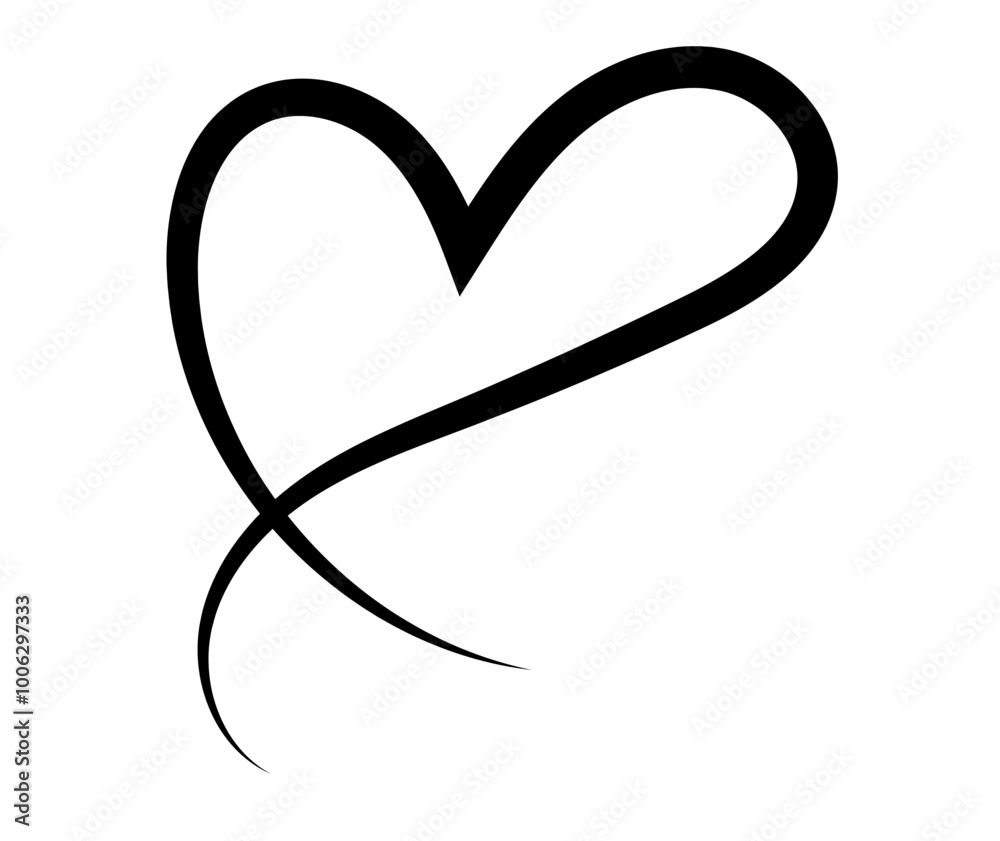 Hand drawn Doodle hearts sketch. Various different hand drawn heart icon love collection isolated on Transparent background. black heart symbol for Valentines Day. vector illustration Hand drawn Doodle hearts sketch. Various different hand drawn heart icon love collection isolated on Transparent background. black heart symbol for Valentines Day. vector illustration