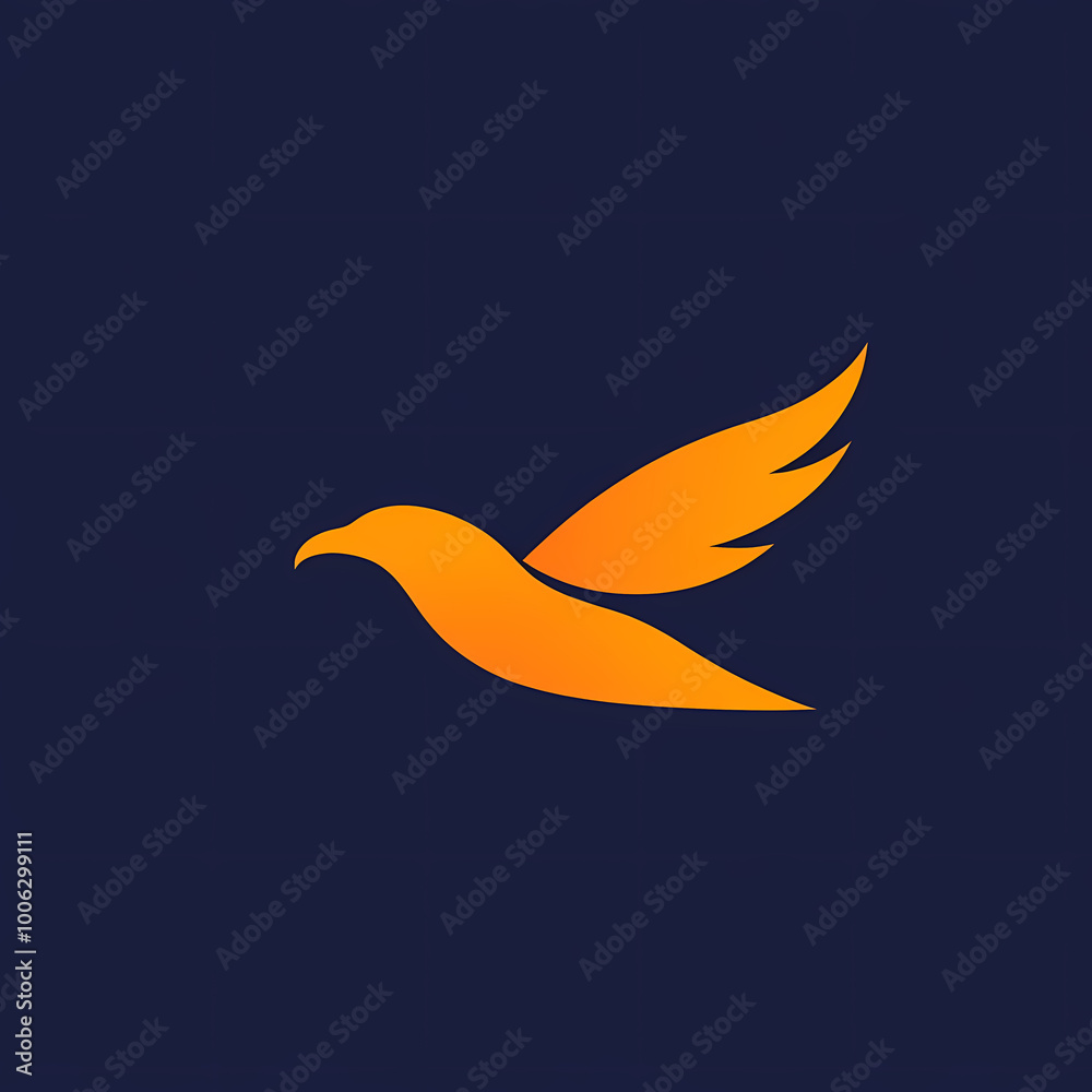 Flat Modern Hawk Logo – Vector Icon Illustration Flat Modern Hawk Logo – Vector Icon Illustration