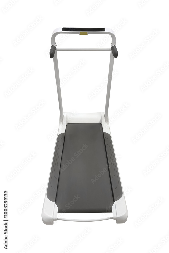 sports trainer treadmill isolated on white background sports trainer treadmill isolated on white background