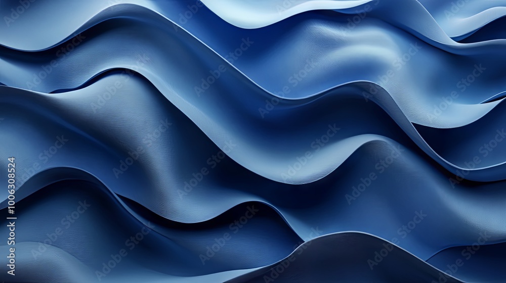 Obraz premium Abstract blue background with waves