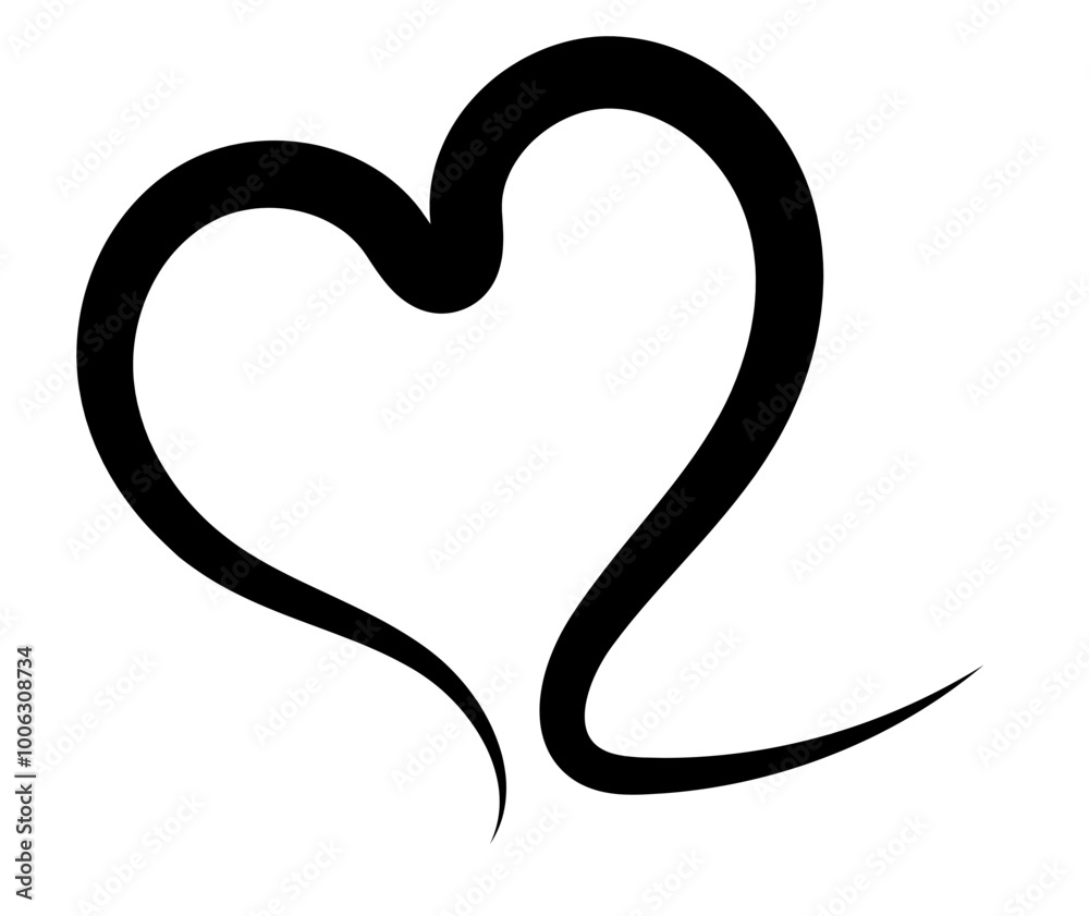 Hand drawn Doodle hearts sketch. Various different hand drawn heart icon love collection isolated on Transparent background. black heart symbol for Valentines Day. vector illustration Hand drawn Doodle hearts sketch. Various different hand drawn heart icon love collection isolated on Transparent background. black heart symbol for Valentines Day. vector illustration