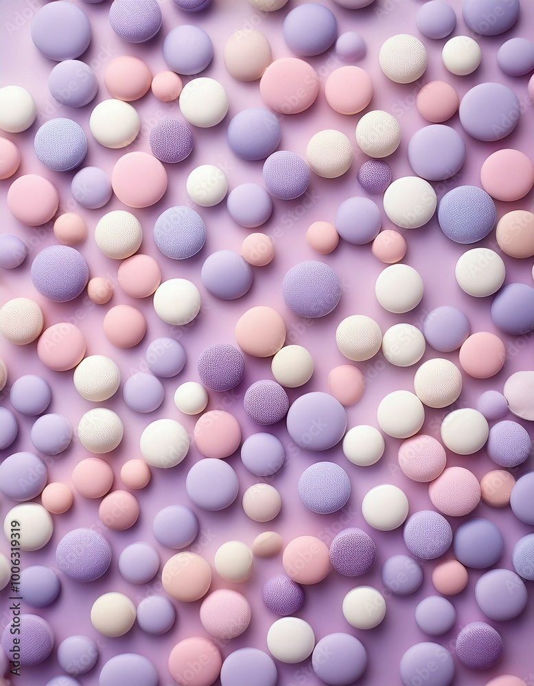 Pastel candy on purple background Pastel candy on purple background