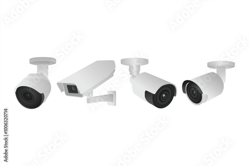 CCTV ELEMENT,CCTV FLAT DESIGN,VECTOR CCTV,CCTV SMART HOME ON GRADIENT BACKGROUND