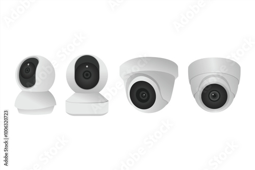 CCTV ELEMENT,CCTV FLAT DESIGN,VECTOR CCTV,CCTV SMART HOME ON GRADIENT BACKGROUND