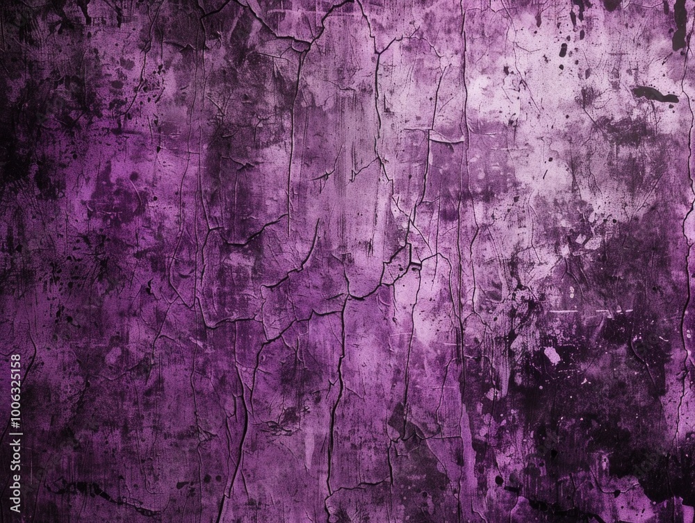 Obraz premium Abstract pink artwork with a textured purple background, modern and contemporary wall decor.