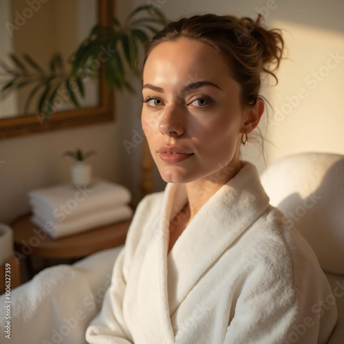 woman in a spa salon