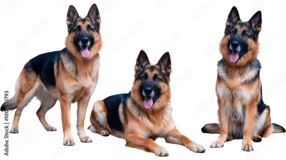 group of german shepherd dogs group of german shepherd dogs