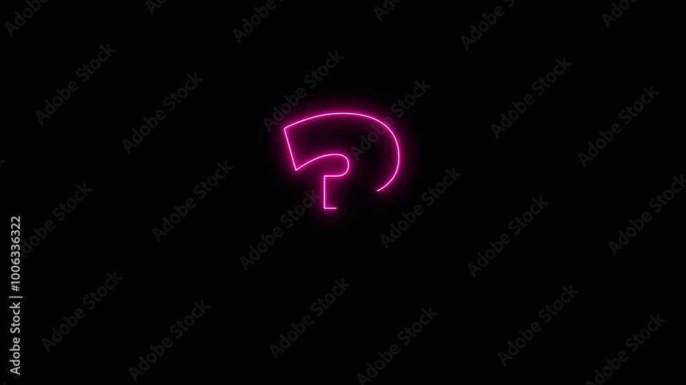 animation with neon numbers , countdown from 5-1 animation with neon numbers , countdown from 5-1