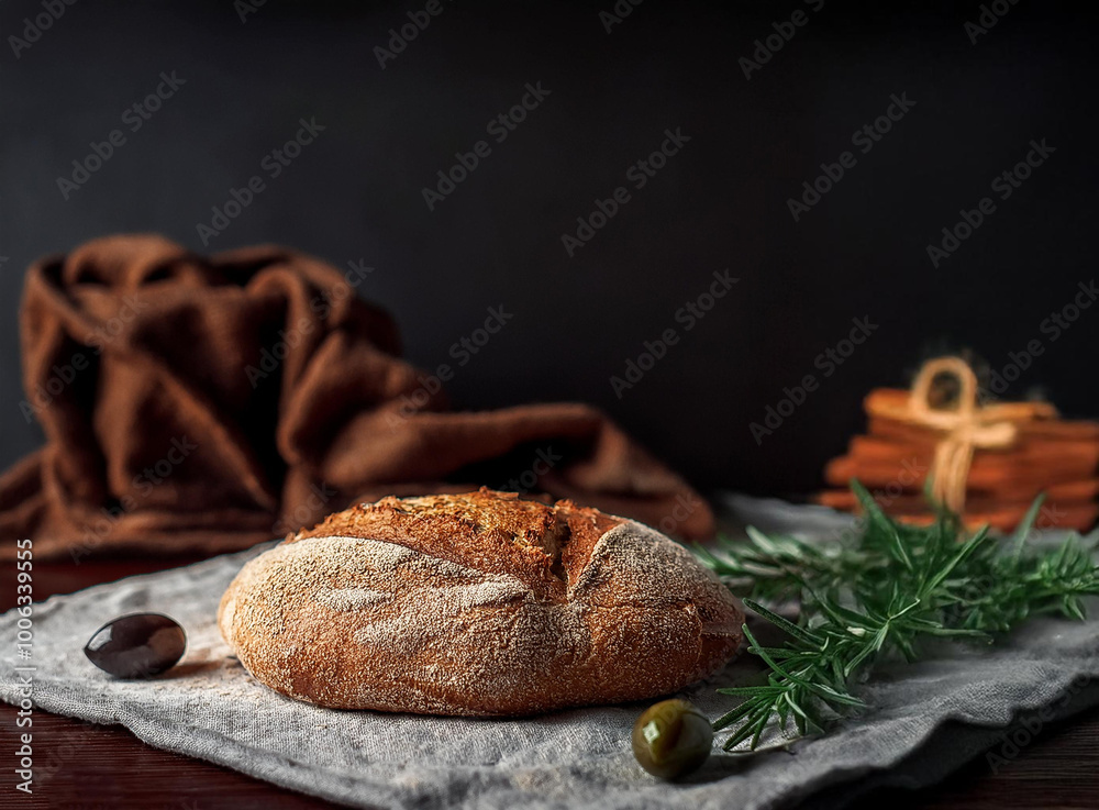 homemade bread with wholemeal flour homemade bread with wholemeal flour