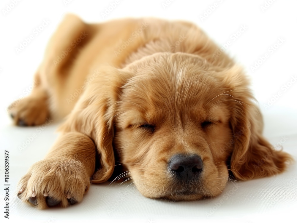 Sleeping Golden Retriever Puppy Sleeping Golden Retriever Puppy