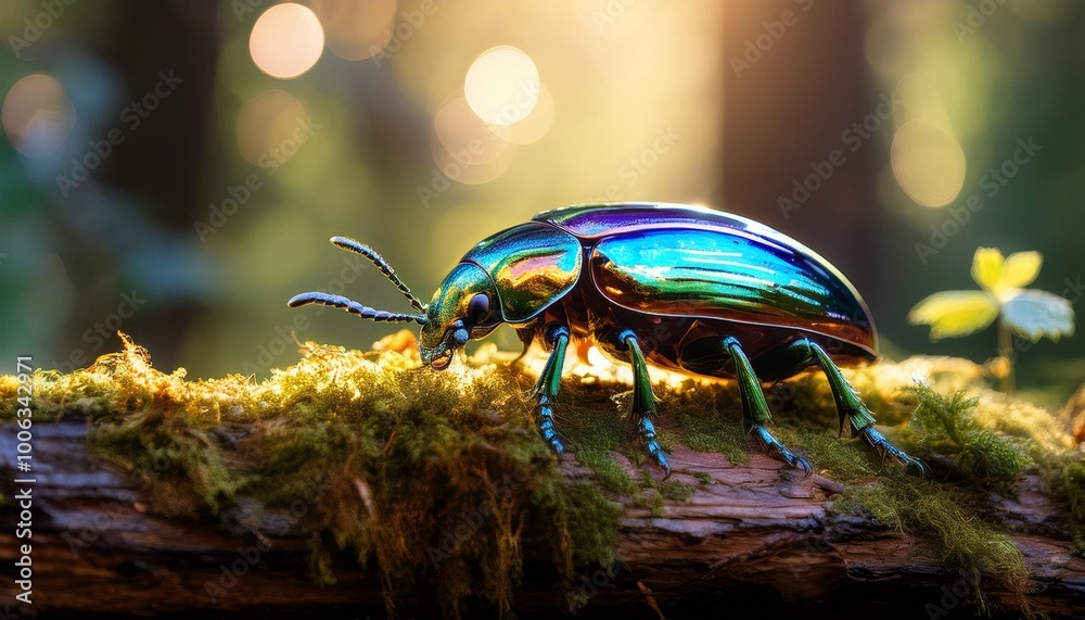 Fototapeta premium bug on a leaf