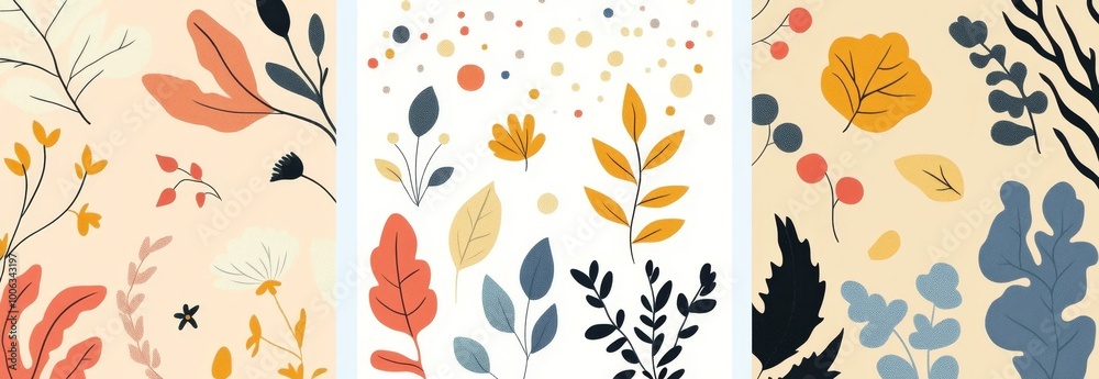 Autumn, fall banners, abstract background designs, social media promotional content. Autumn, fall banners, abstract background designs, social media promotional content.