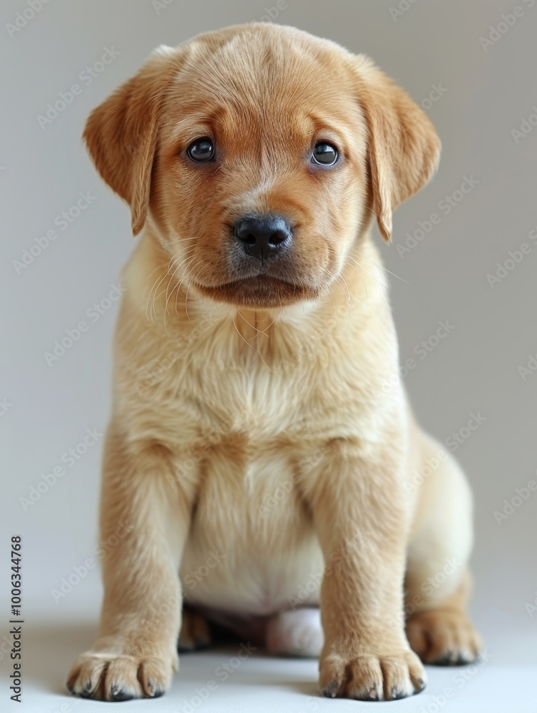 Adorable Golden Retriever Puppy Portrait Adorable Golden Retriever Puppy Portrait