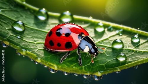 ladybird on a leaf