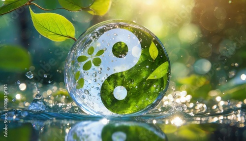 a natural yin-yang sign in nature