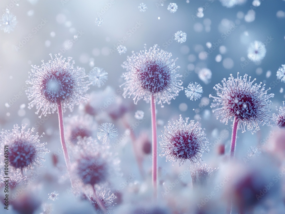 Delicate Dandelion Blooms in a Field of Light Delicate Dandelion Blooms in a Field of Light