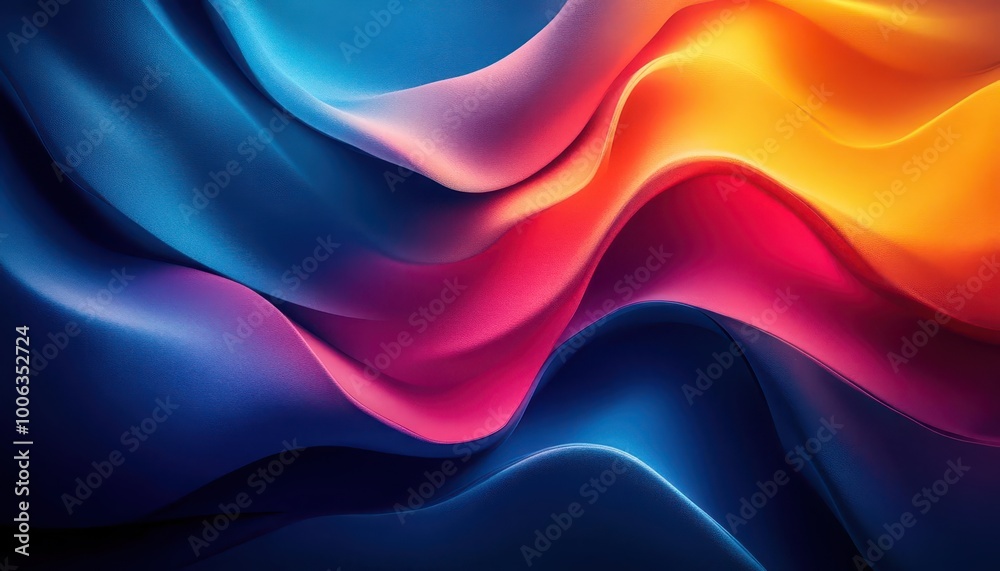 Obraz premium Online presentation with vibrant slides, sleek modern background, dynamic lighting, high contrast, photo-realistic
