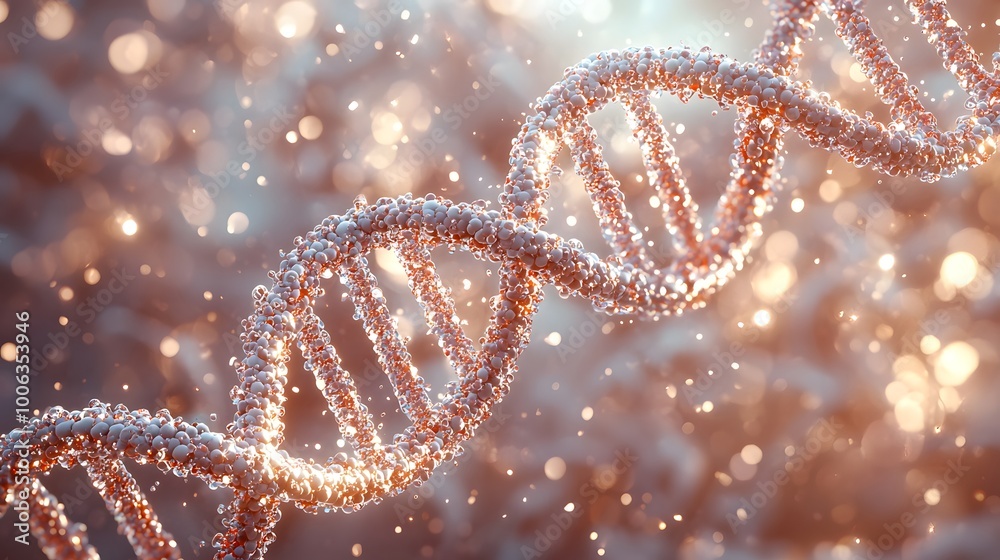 3D Visualization of DNA Double Helix Structure 3D Visualization of DNA Double Helix Structure