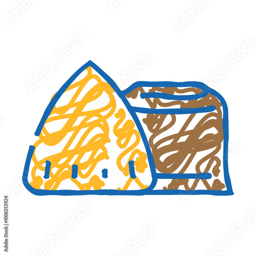 confection chocolate candy food doodle icon sketch vector. confection chocolate candy food sign. isolated symbol illustration